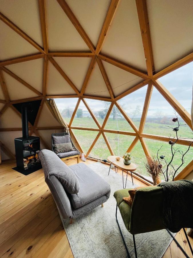 Dome Insolite Cedre Jacuzzi Et Petits Dejeuners Inclus Lagraulet-du-Gers المظهر الخارجي الصورة